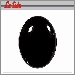Zwart ovaal