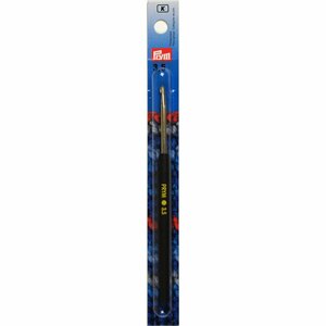 Prym Wol Haaknaald 3.5mm met antracietkleurige softgrip 15cm, 