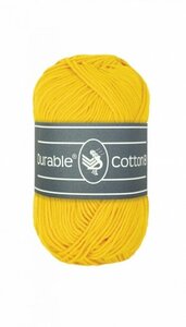 Durable Cotton 8 2180 Bright Yellow brei- en haakgaren 50 gram 150 meter