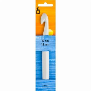 Pony  Haaknaald 15mm lengte 17cm 