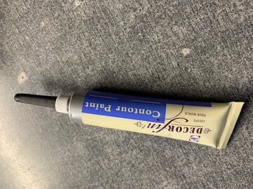 Decorfin Contour Paint 800 Zilver Tube 20ml