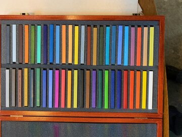 Ko-i-noor Chalks in WoodenBox Hard Pasteld 48 stuks