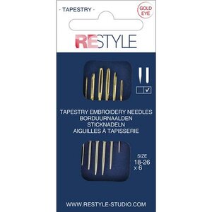 ReStyle Borduurnaalden met ronde punt 18 - 26, 6 stuks