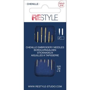 ReStyle Borduurnaalden met scherpe punt 24, 6 stuks