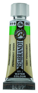 Rembrandt Aquarelverf tube 5 ml  662 PermanentGroen