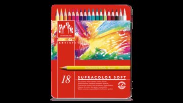 SUPRACOLOR&reg; Soft Aquarelle &ndash; Assortment of 18 colours