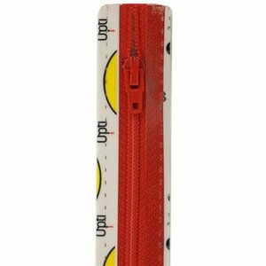 Opti rits S40 18cm recht 0722 Rood  (niet deelbaar)