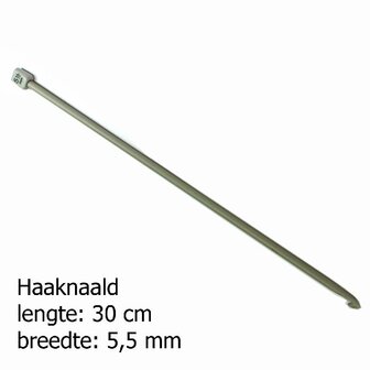 Pony Tunische haaknaald 5.5mm lengte 30cm 