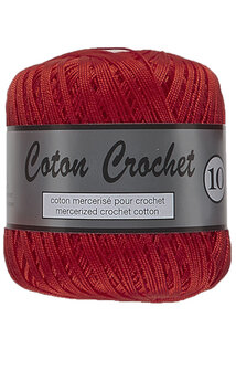 LY Coton Crochet 10 043 Rood 
