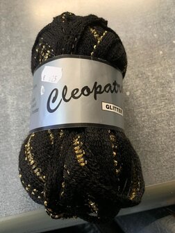 Lammy Yarns Cleopatra 003 Glitter ZwartGoud