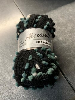 Lammy Yarns Alexandra 606 ZwartmetGrijsWit