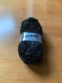 Lammy Yarns Galaxy Zwart Glitter 001-42