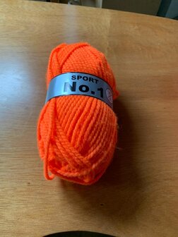 Lammy Yarns Sport nr. 1 nr. 215 Lichtgevend oranje