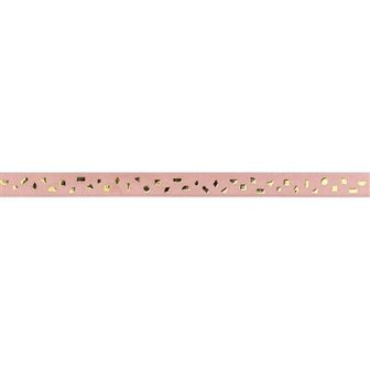 Lint Blokka goud rose 12mm (per meter)