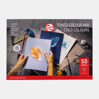 Talens Toned Paper mix warm, A4, 180 g, 50 pages, FSC-MIX