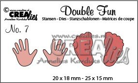 CreaLies Double Fun Stans Voetjes en Handjes