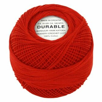 Durable 1011 Borduur- Haakkatoen OranjeRood