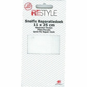 Restyle Snelfix Reparatiedoek Wit 009 afm. 11x 36 cm