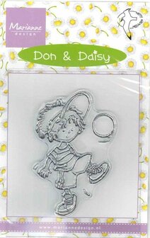 Marianne Design Don &amp; Daisy  Clear Stamps Don voetbalt
