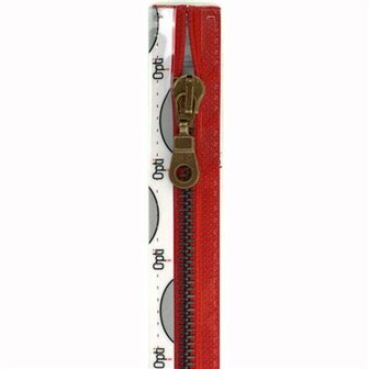 Opti rits M60 45cm antiek 0722 Rood  (deelbaar)