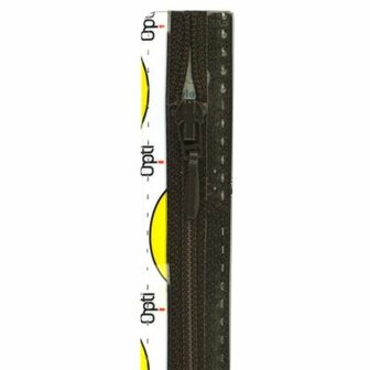 Opti rits S40 50cm drup 0881 Bruin (niet deelbaar)