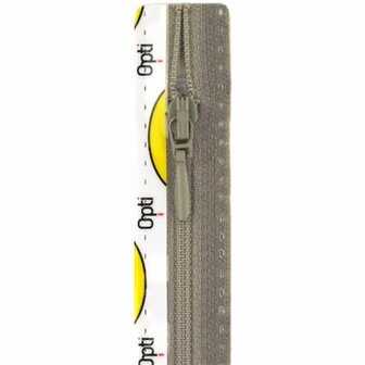 Opti rits S40 40cm drup 0004  Grijs  (niet deelbaar)