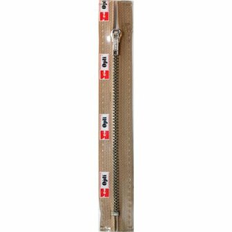 Opti rits M40 20cm zilver 0886 Beige (niet deelbaar)