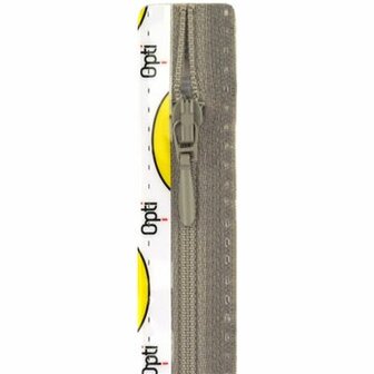 Opti rits S40 25cm drup 0004 Grijs  (niet deelbaar)