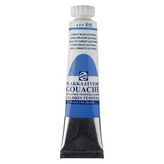 Gouache Plakkaatverf Extra Fijn tube 20 ml 512 Kobalt Blue Ultramarijn