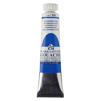 Gouache Plakkaatverf Extra Fijn tube 20 ml 505 Ultramarijn licht