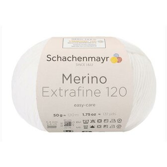 SMC  Merino120 extra fine  101 Wit