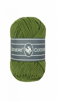 Durable Cotton 8 2148 Olive brei- en haakgaren 50 gram 150 meter - Kleur 2148