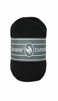 Durable  Cotton 8 325 Black brei- en haakgaren 50 gram 150 meter