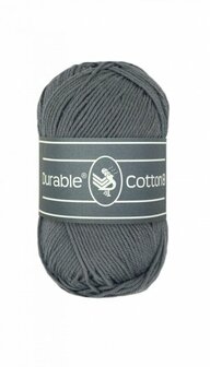 Durable  Cotton 8 2235 Ash brei- en haakgaren 50 gram 150 meter