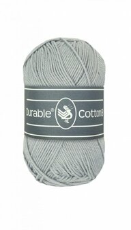 Durable  Cotton 8 2232 Light Grey brei- en haakgaren 50 gram 150 meter