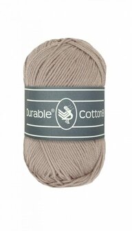 Durable  Cotton 8 340 Taupe brei- en haakgaren 50 gram 150 meter - 