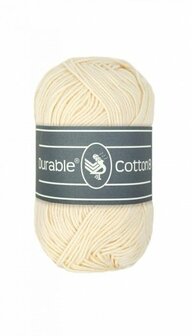 Durable Cotton 8 2172 Cream brei- en haakgaren 50 gram 150 meter 