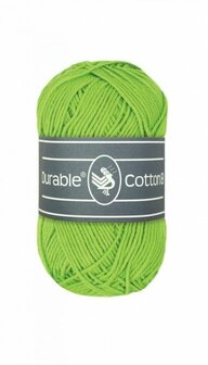 Durable Cotton 8 2146 Yellow Green brei- en haakgaren 50 gram 150 meter
