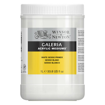 Galaria Acrylic Mediums White Gesso Primer 1 liter