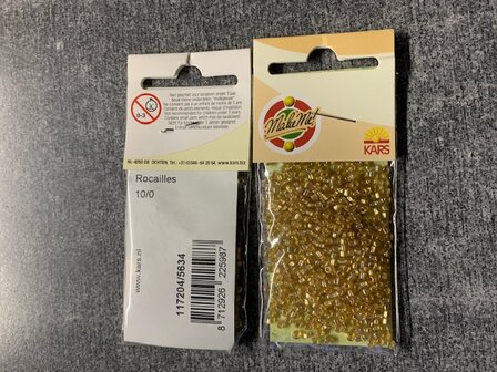 Rocailles 5634  Regenboog Goud 10-0 2,2mm