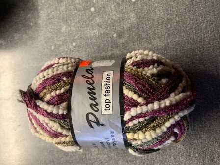 Lammy Yarns Pamela 608 LilaGrijsBeige