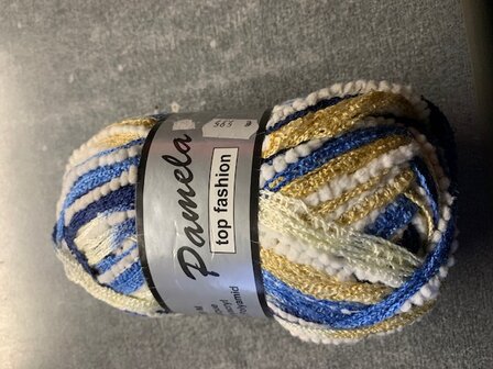Lammy Yarns Pamela 604 BlauwCremeBruin