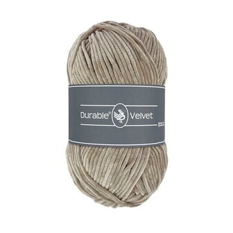 Durable  Velvet brei- en haakgaren Warm Taupe 343