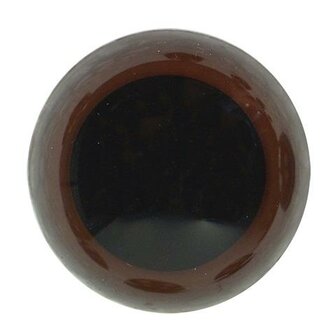 Durable Veiligheidsogen 12 mm, 10 stuks op kaart = 5 paar - Kleur Bruin
