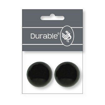 Durable Veiligheidsogen 30mm &agrave; 2 stuks per kaart - Kleur Zwart
