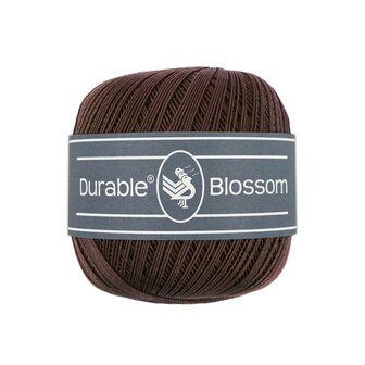 Durable  Blossom brei- en haakgaren - Dark Brown  50 gram - 280 meter 100% katoen