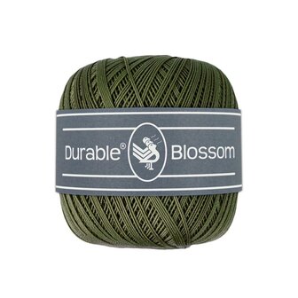 Durable  Blossom brei- en haakgaren -  Dark Olive  50 gram - 280 meter 100% katoen