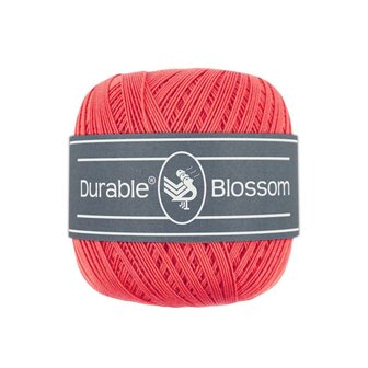Durable  Blossom brei- en haakgaren -  Coral  50 gram - 280 meter 100% katoen