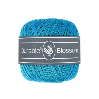Durable  Blossom brei- en haakgaren -  Turquoise  50 gram - 280 meter 100% katoen