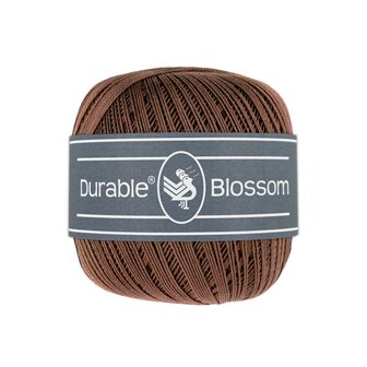 Durable  Blossom brei- en haakgaren -  Coffee  50 gram - 280 meter 100% katoen